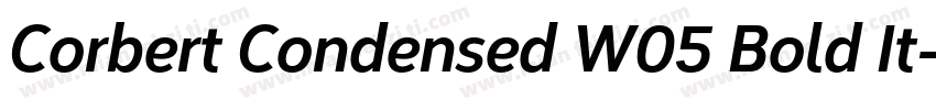 Corbert Condensed W05 Bold It字体转换